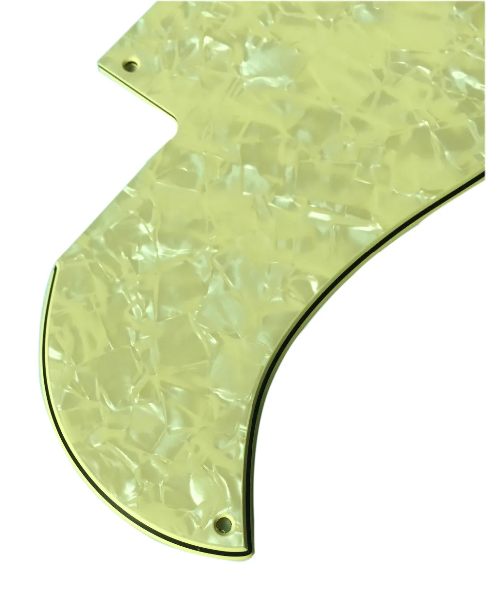 Pleroo Custom Guitar pickgaurd - For 61 SG Guitar Pickguard Scratch Plate , 4 Ply Cream Pearl