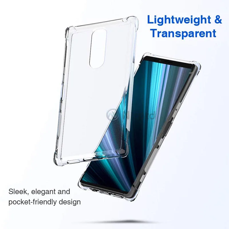 TPU Silicone Case For Sony Xperia 1 10 plus L3 Ultra thin Clear Transparent Phone back cover for Sony Xperia XZ3 XZ2 XZ XZ1 XA1