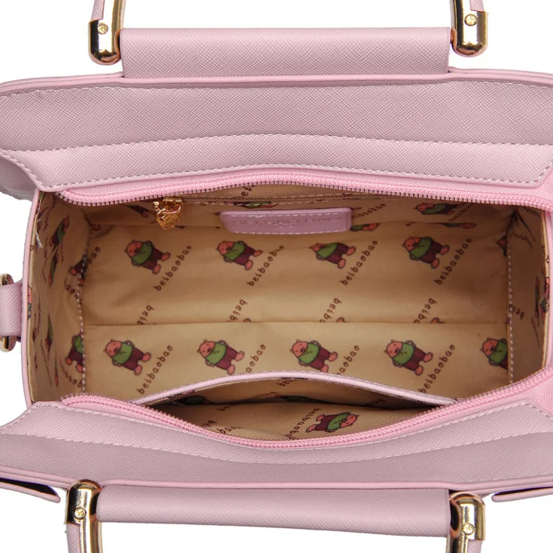 Fashion High Quality PU Leather Women Handbag Triangle Patchwork Shoulder Bag Classic Ladies Messenger Bag Tote Bag