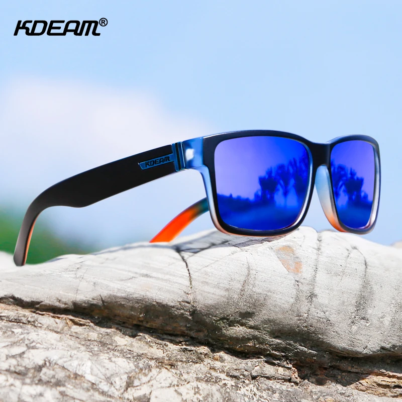 Revamp Of Sport Men Sunglasses Polarized KDEAM Shockingly Colors Sun Glasses Outdoor Elmore Style Sunglass With Box KD505