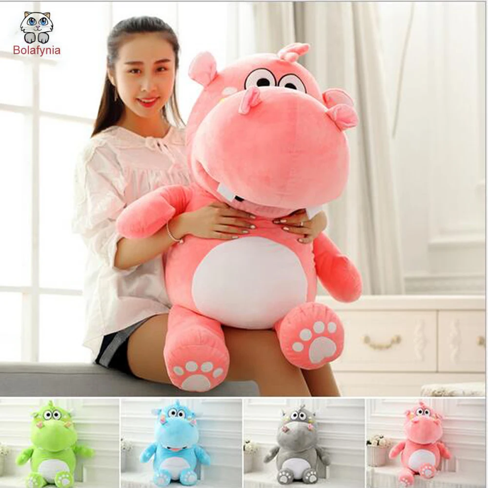 

Cartoon Lovely Hippo Birthday Gift Children Stuffed Plush Toy