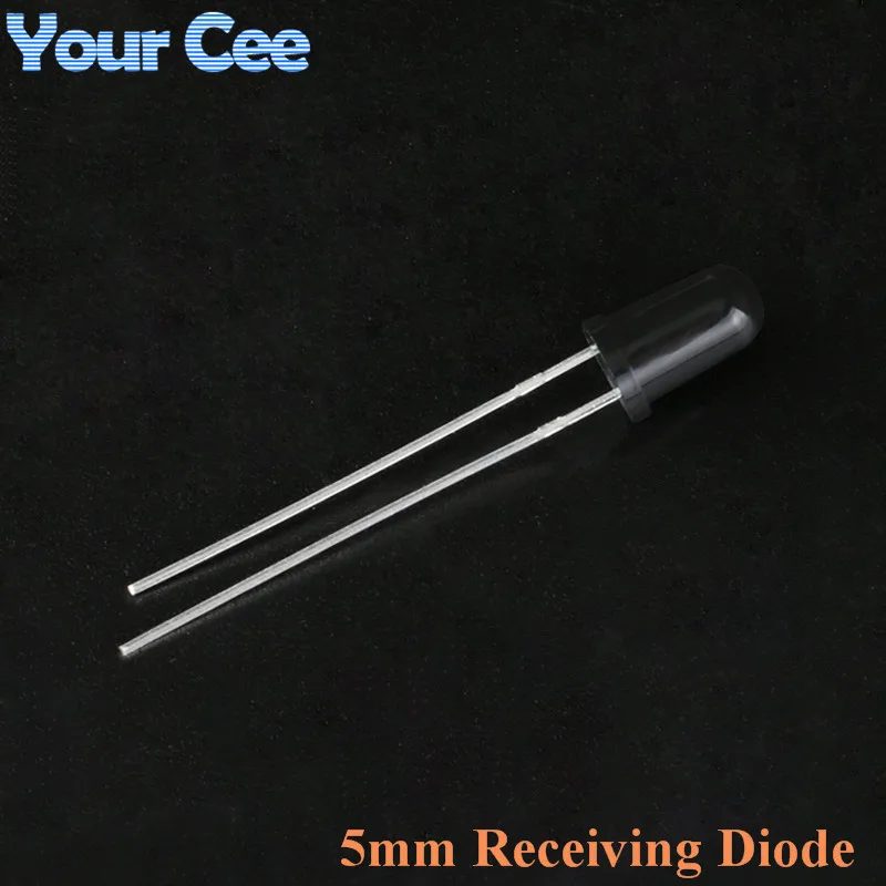 50Pcs LED 5mm 940nm IR Infrared Emitting Receiving Diode Round Tube Light Flame Sensor For Diy Electronic