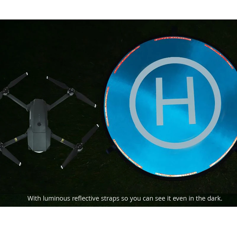 Dji mavic mini almofada de pouso, à prova d'água 22 ''55cm, almofada de pouso universal, dobra rápida, quadricóptero dupla face para dji mavic pro spark