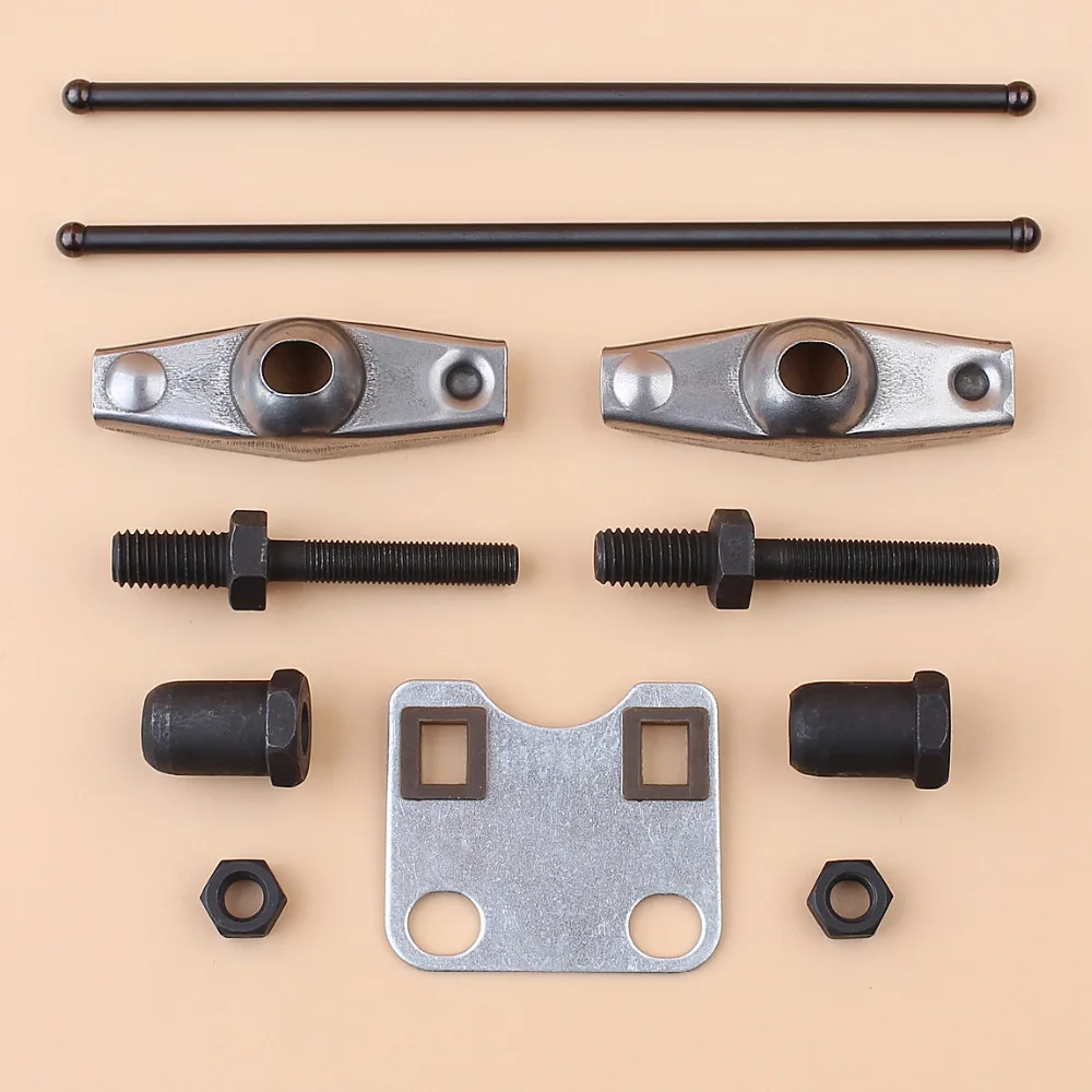 Valve Rocker Arm Stud Push Rod Guide Plate Set For Honda GX160 GX200 Chinese 168F 5.5HP 6.5HP Gas Engine Motor Generator