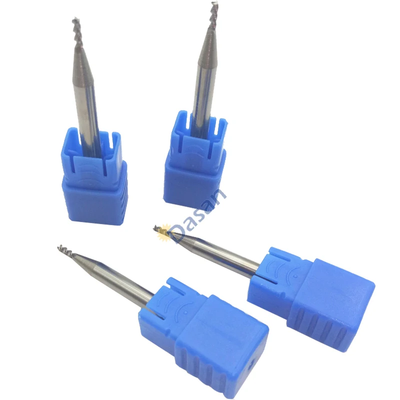 10pcs end mills for aluminum 1mm 1.5mm 2mm 2.5mm 3mm 4mm 3F Milling Carbide Flat 3Blade Mill Cutter Strawberry TOOL for Aluminum