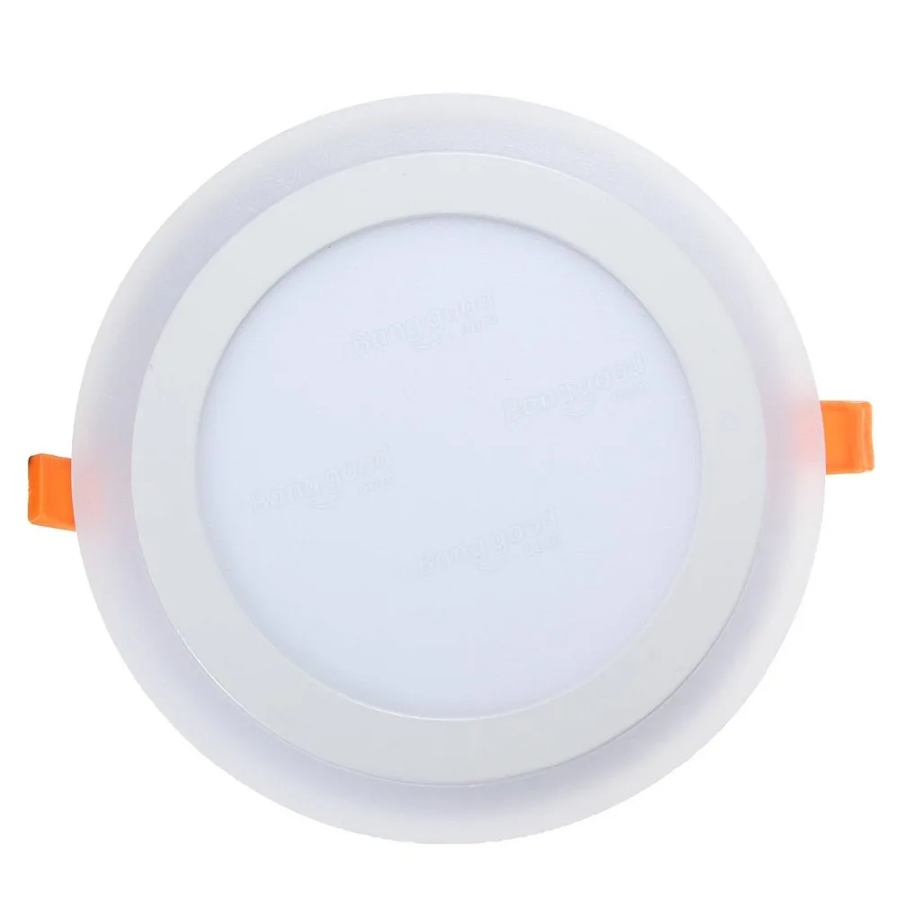 Double Color LED Panel Light 6W 9W 16W 24W LED Downlight 3 Models Recessed LED Ceiling Panel Lamp AC85-265V Indoor Lighting