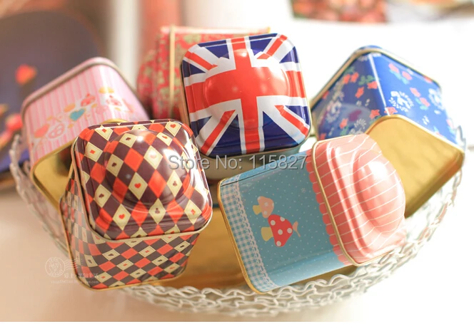 2015 NEW!12pc/lot Storage Box Tea Canister Toothpicks Holder Mini Storage Case mix designs Home decoraction Gift Box Candy case