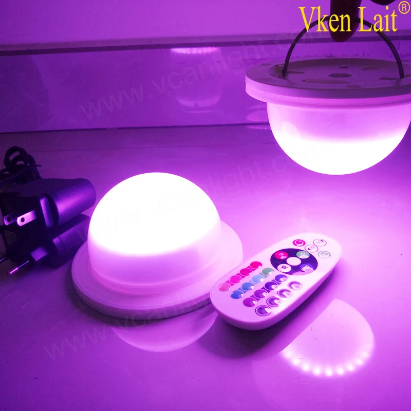 10PCS DHL 48 LEDS Free Shipping 6W 16 Color LED RGB Magic spot Light Bulb Lamp Wireless Remote Control