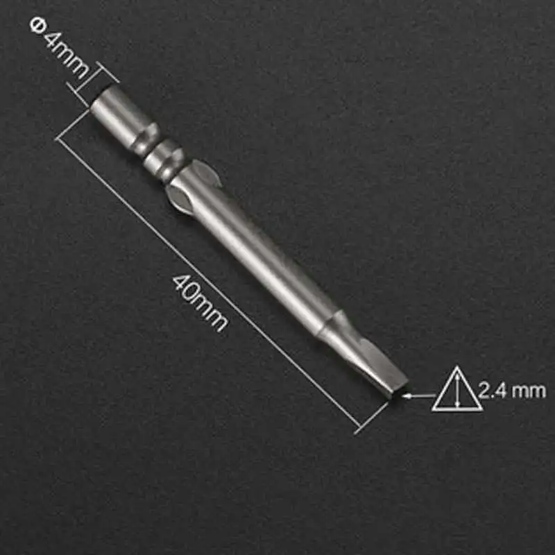 4 Stücke Magnetische Dreieck Schraubendreher Bohrer 800 4mm Round Shank Elektrische Treiber Bits Handwerkzeuge