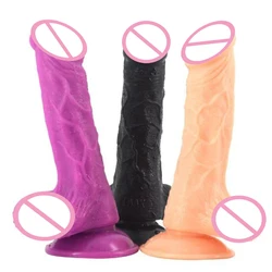 FAAK Dildo realistic new gold dildo fake penis sex toys for women artificial dick with suction cup erotic masturbation products