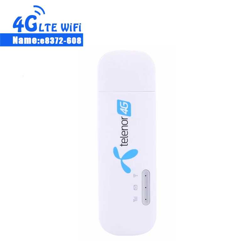 Huawei E8372 E8372h-608 LTE USB Wingle LTE Universal 4G WiFi Modem Dongle Car Wifi  + 2PCS 4G Antenna