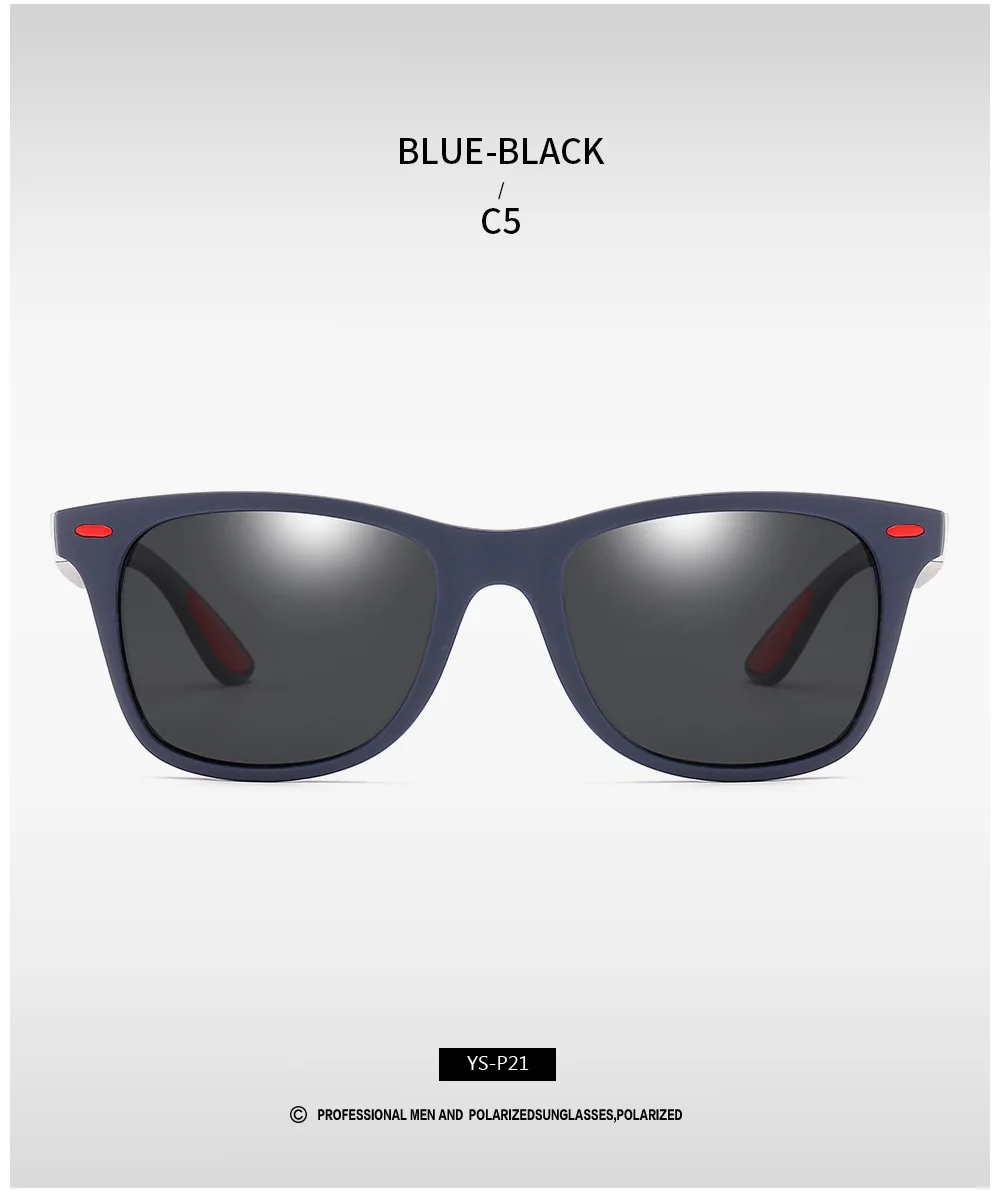 Klassische Polarisierte Marke Design Sonnenbrille Männer Frauen Fahren Angeln Quadratischen Rahmen Sonnenbrille Männliche Goggle UV400 Gafas De Sol – Detail 19