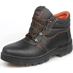 Botas de segurança para trabalho, botas masculinas para segurança do trabalho, à prova d'água, tamanho 12, calçados para inverno gxz023 resistente