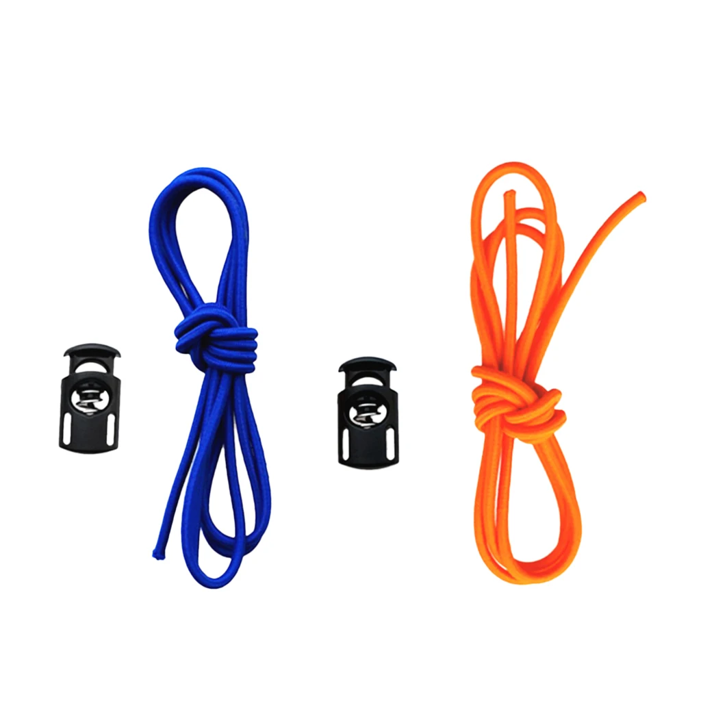 2 Pieces Strong Rubber Universal Swimming Goggles Swim Glasses/Dive Mask Elastic Strap & Cord Lock Stopper