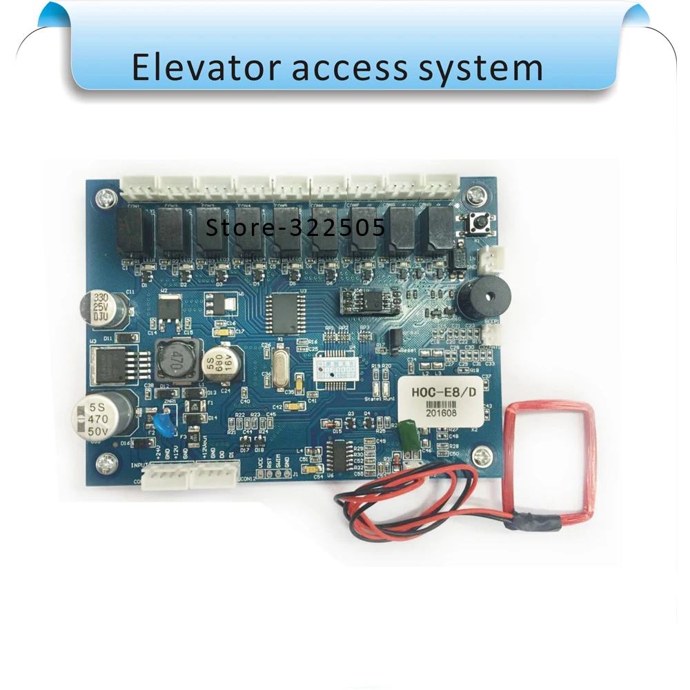 Free shipping 13.56MHZ lift / Elevator access control system set /RFID nfc Avoid software  elevator control board