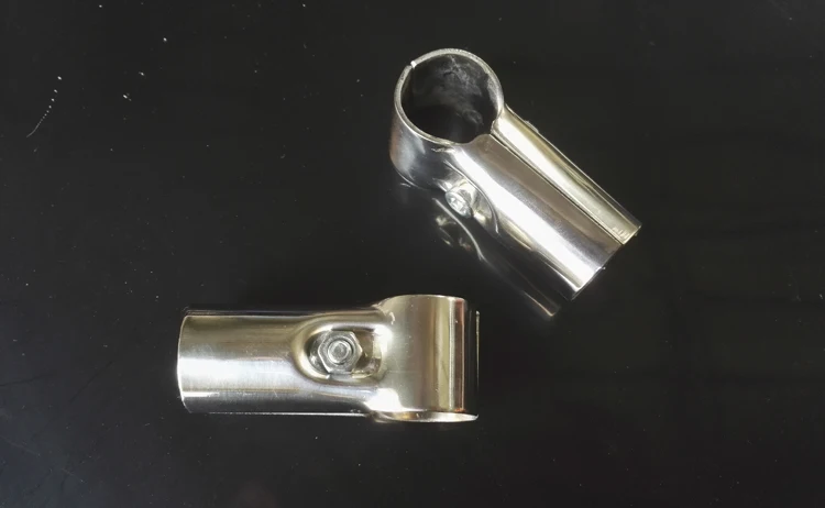 25mm Edelstahl Rohrverbinder Festen Teilen Einzel Rod Rundrohr Rack Fitting Tube Joint Zubehör 4 stücke