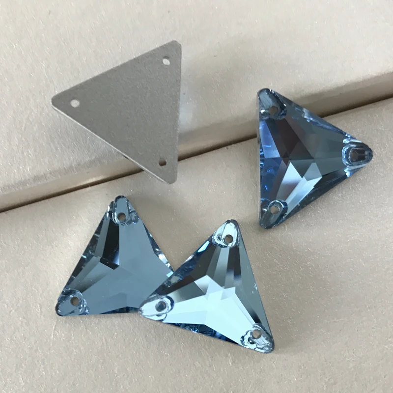 YANRUO 3270 Dreieck DIY Nähen Kristall Strass Nähen Auf Steine Glas Perlen Flache Rückseite Strass Genäht Für Kleidung – Detail 4