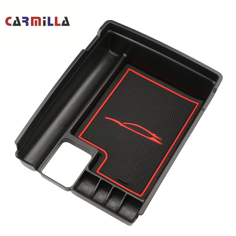 Carmilla Car Central Storage Pallet Armrest Container Box Case for Nissan X-trail X Trail T32 Rogue 2014 - 2017 Accessories