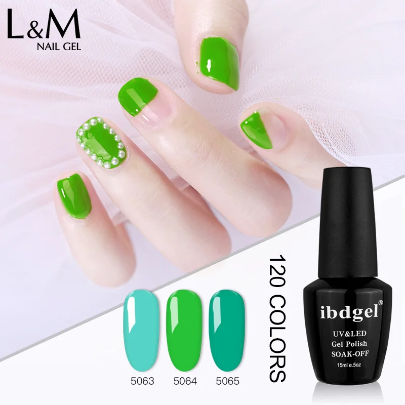 1 pc ibdgel 120 colours gel polish glaze nail gel varnish non-toxic UV LED Nail gel polish manicure