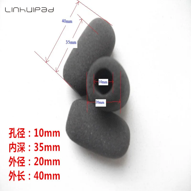 Linhuipad WS-035L Lightspeed การบินชุดหูฟังไมโครโฟนกระจก Mic ฝาครอบกระจกสำหรับนักบินการบินชุดหูฟัง 10 แพ็ค