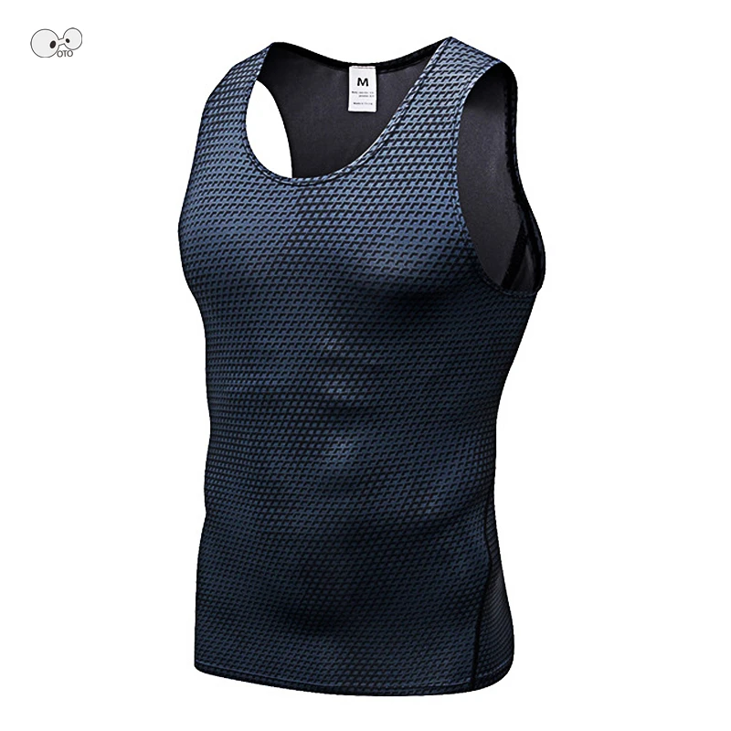 2020 New Compression Tights Gym Tank Tops Quick Dry Sleeveless Sports Shirt Men Fitness Clothing Summer Cool Men\'s Running Vest