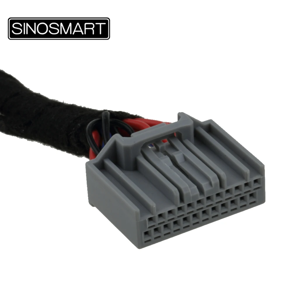 SINOSMART C24-X 24-PIN Reversing Camera Connection Harness Cable for Honda XRV Series OEM Monitor without Damaging Car Wiring