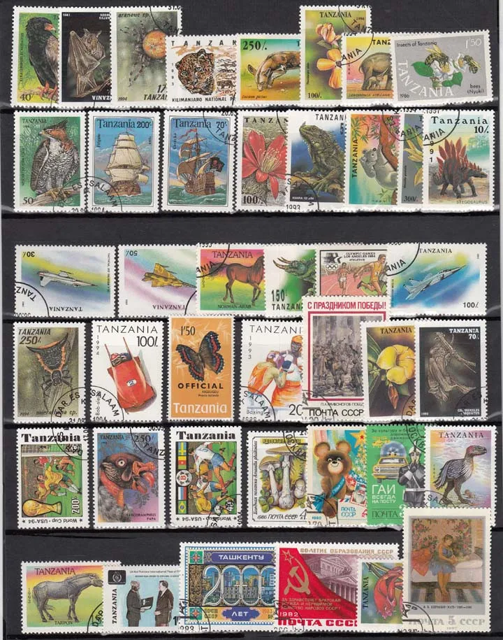 950 PCS / lot Lot All Different Postage Stamps With Post Mark In Good Condition For  Collection timbri stempel