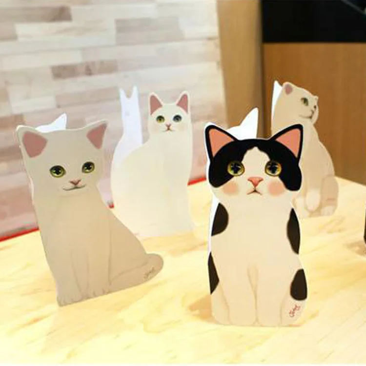 

30 Pc/Lot Lovely Cat Choo Christmas Stereo Blessing Business Festival Birthday Card / With Paper Envelopes