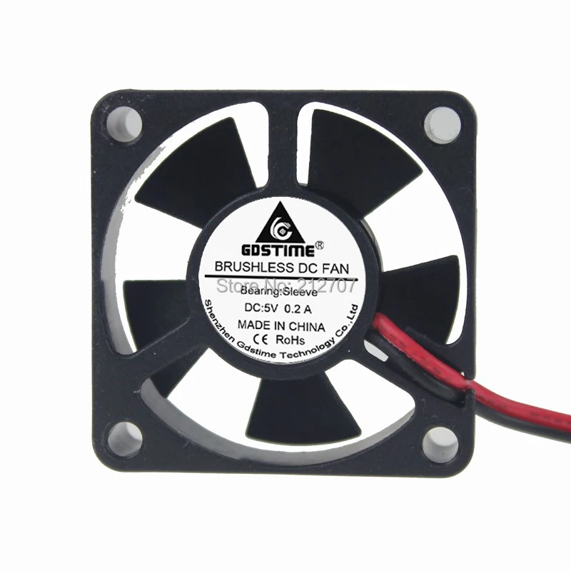 20PCS Gdstime 3510 3cm 30mm 35 x 35 x 10mm 5V 2Pin DC Micro Ventilation Cooling Fan