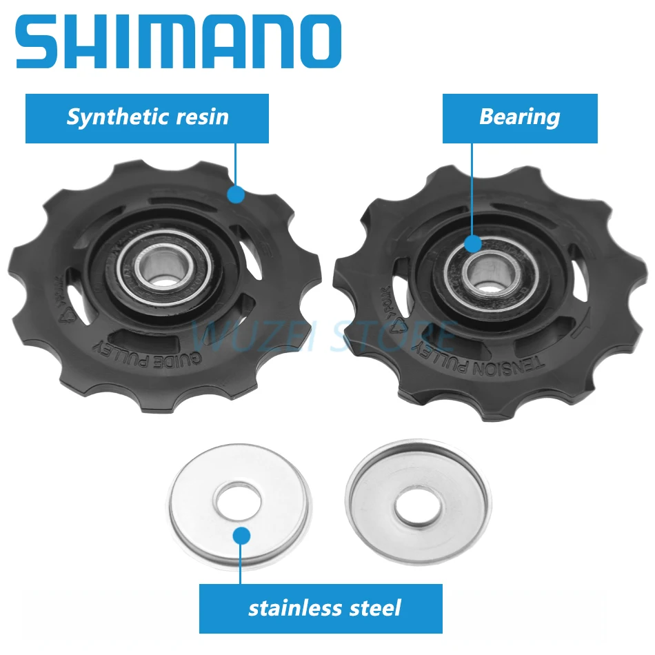 Shimano 11T Bike Pulley set Rear Derailleur Guide Roller RD-5700/T6000/6800/6870/7900/R9000/R9070/R9100/M8000/M663//M9000/M9050