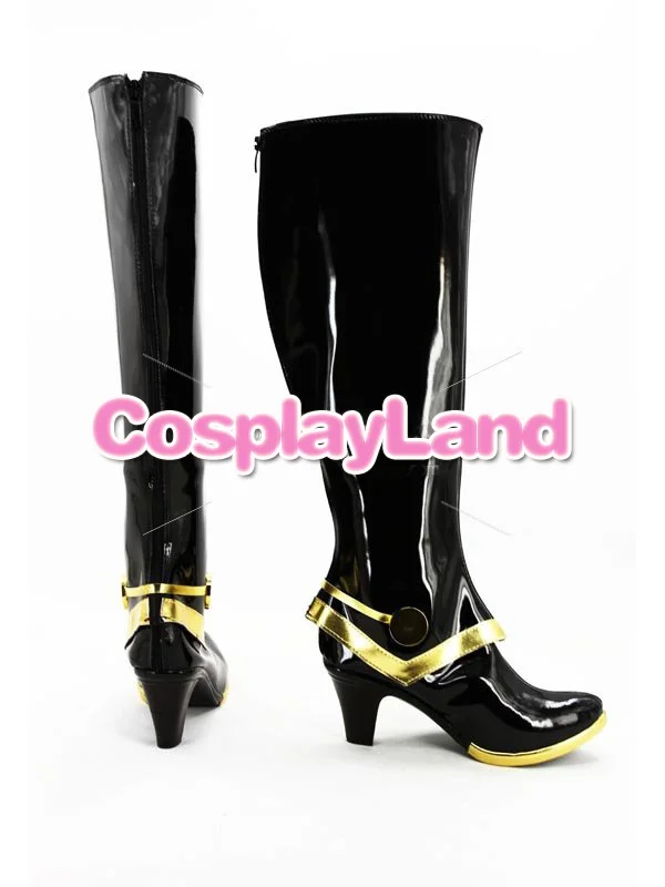 Data um ao vivo cosplay tohka yatogami cosplay botas sapatos anime festa cosplay botas feitas sob encomenda sapatos femininos de salto alto