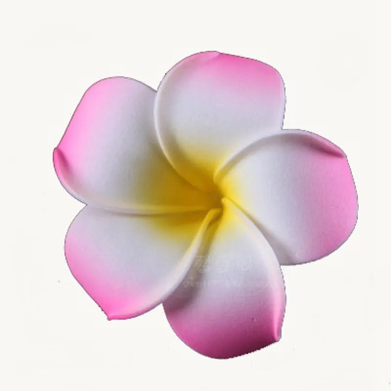 10pcs/lot 4/6/8cm Plumeria Hawaiian Foam Frangipani Artificial Flower Headdress Flowers Wedding Party Home Decoration