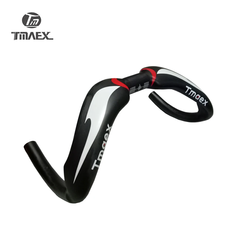 

TMAEX-Carbon Handlebar Bent Bar, Track Sprinter Handlebar, Drop Bar, UD Matte Finish, Hectic Races Bars, 31.8mm, 370mm, 385mm