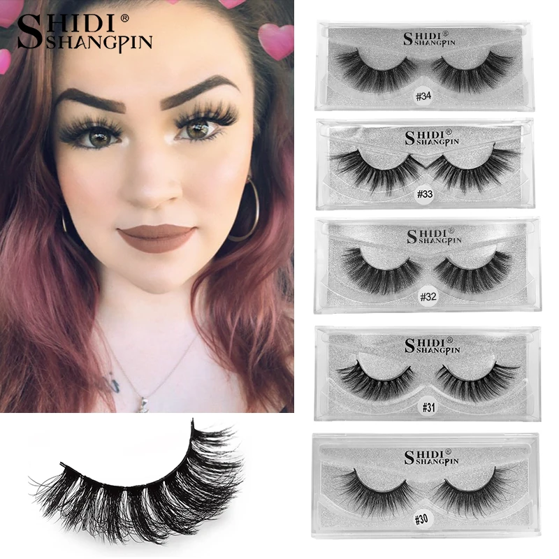 Nuovo 1 pair False Ciglia di Visone Lungo Naturale Falso Ciglia Morbido Trucco Degli Occhi Lashes 3D Ciglia di Visone Estensione Del Ciglio Faux cils