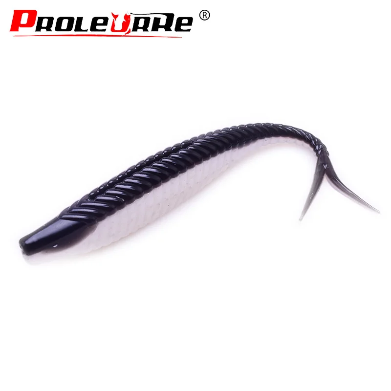 Proleurre Floating water Fishing Lure 120mm 7g Forktail Wobblers Swimbait Soft Lure Odor Attractant Artificial Silicone Bait