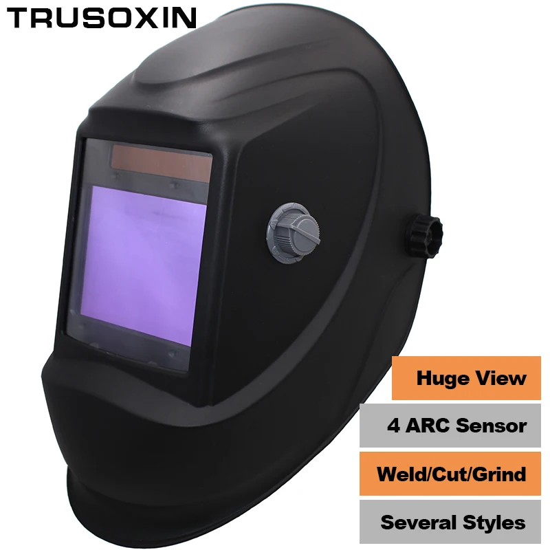 

Big View Eara 4 Arc Sensor DIN5-DIN13 Solar Auto Darkening TIG MIG MMA Grinding True colorWelding Mask/Welder Cap/Welder Glasses