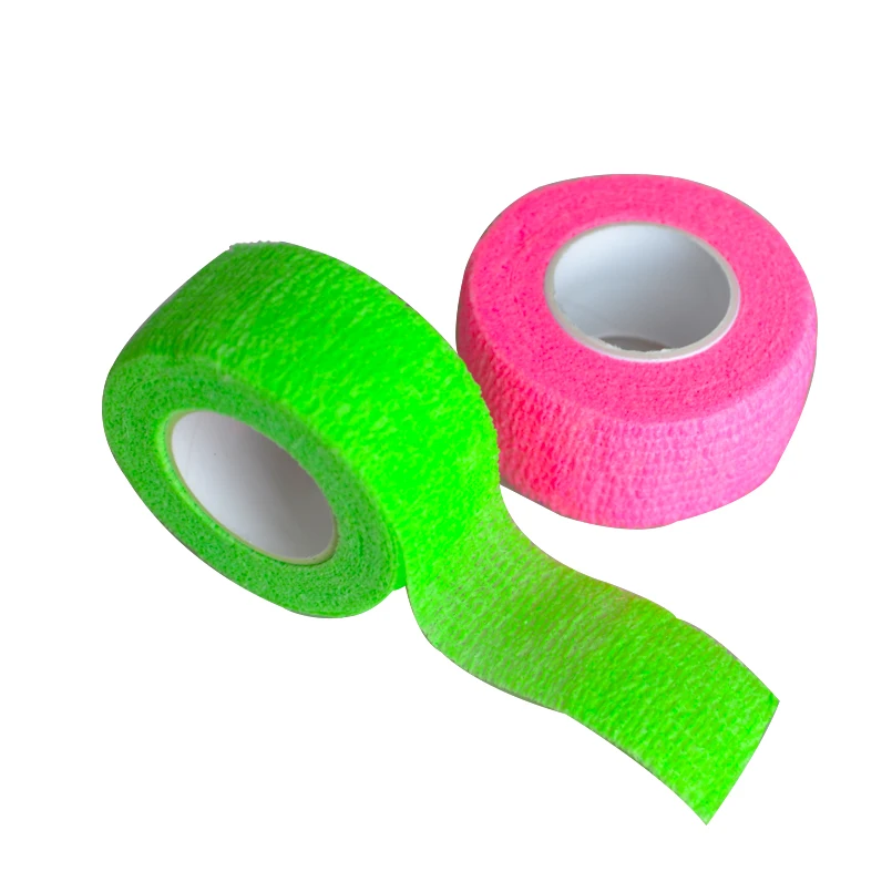 24Pcs/Pack Waterproof Fluorecent Bandage Elastic Security Protection Sports Tape Breathable 2.5cm Health Care Treatment Tool