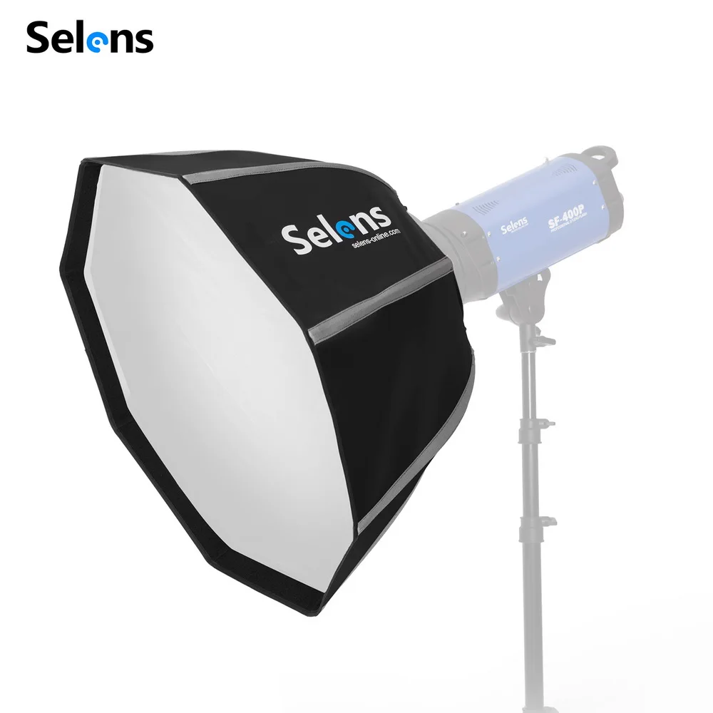 

Selens 60cm Portable Flash Outdoor Octagon Umbrella Softbox for Godox V860II TT600 Yongnuo YN560 IV TR-988 Speedlite Soft Box