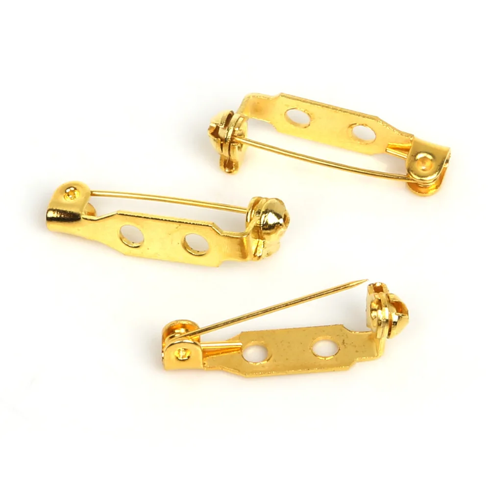 New Arrival 30pcs/lot 21X5mm 27X5mm Iron Safety Brooch Pin Jewelry Findings for DIY Necklaces Earrings Bracelet Brooch Making