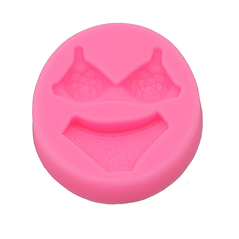 Bikini Underwear Brush Cake Silicone Mold Handmade Chocolate Soap Mold Cake Dessert Decorative Mold DIY Pastry Baking Gadgets