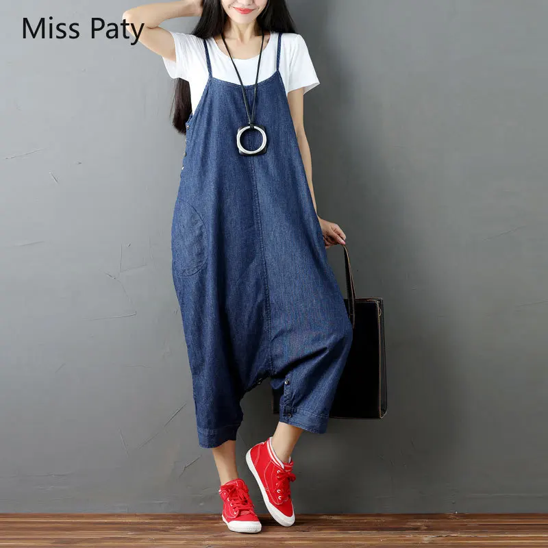 Harajuku high waist wide leg boyfriend jeans overalls mom harem suspenders pants for women trousers jumpsuits