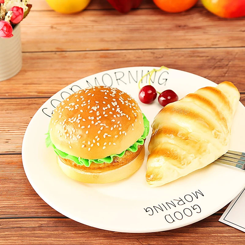 High Artificial Hamburger Simulation Model Ornaments Fake Cake Bakery Room Photography props Christmas Window Decoration