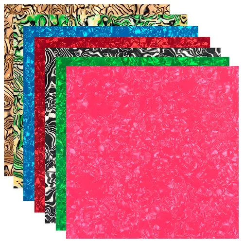 Imagen 2 del producto Golpeador de guitarra acústica de calidad personalizada, Material de celuloide, hoja en blanco, placa autoadhesiva para rascar, 24cm x 22cm