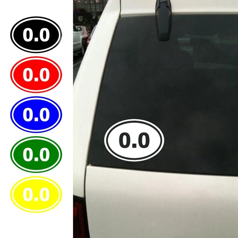 0.0 Decal Car Window Vinyl Oval Running Funny Marathon ANY COLOR(5