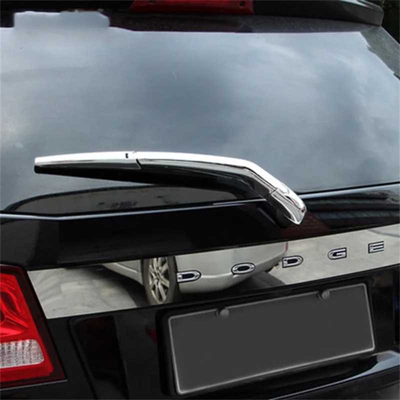 For Dodge Journey Fiat Freemont JC 2012 2014 2015 2016 ABS Chromed Car Rear Window Wiper Tail Windscreen Wipers Cover Trims