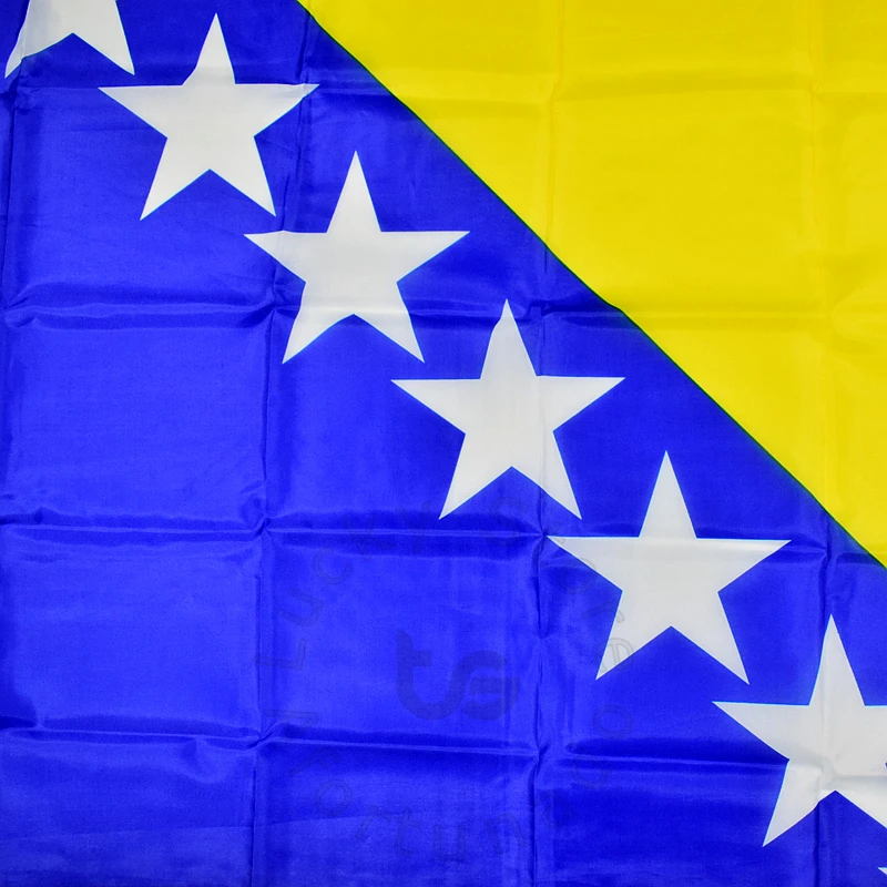 Bosnia and Herzegovina 90*150cm flag Banner    Hanging  National flag for meet,Parade,party.Hanging,decoration