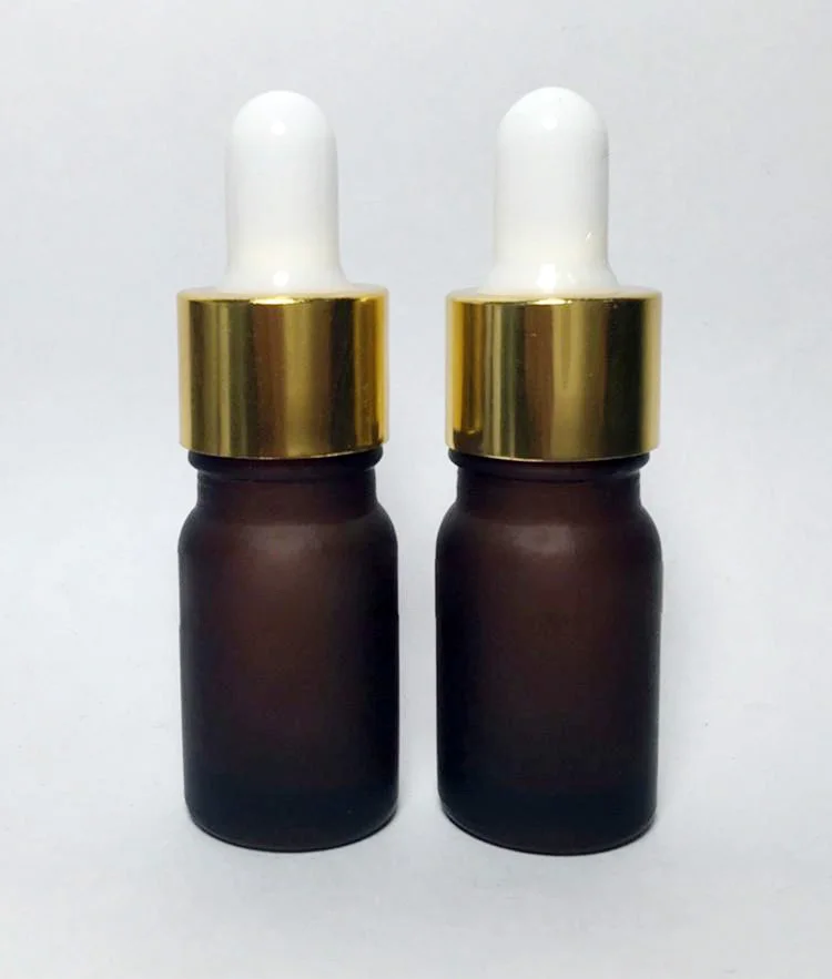 

10ml 100pcs glass amber dropper bottle with gold dropper / 10ml mini glass amber Essential oil bottle