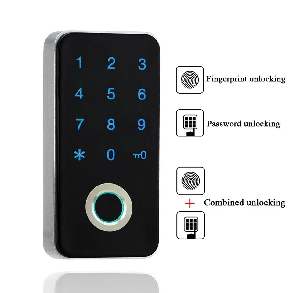 Cabinet Lock, Electronic Fingerprint Lock, Door Lock Smart, Keyless Password Touch High Security Lock