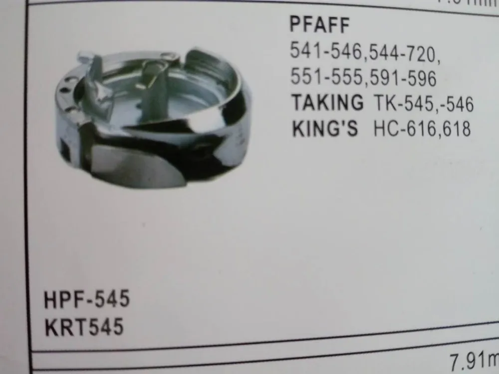 

PFAFF 545 hook for 7.91mm