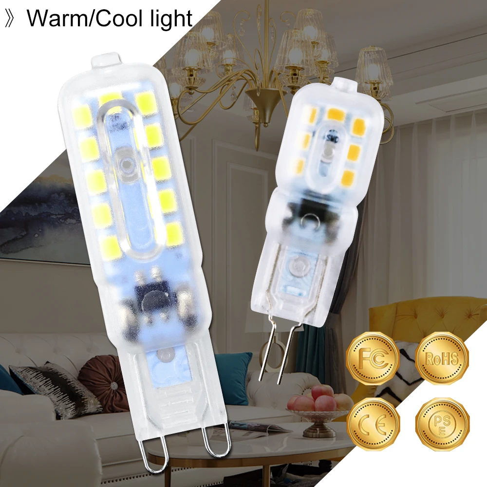 G9 Led dimmer Light SMD2835 Bombilla g9 Led G4 Led Candle Light Spotlight Chandelier High Quality Lighting Replace Halogen Lamps